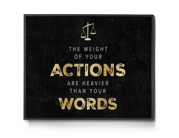 Actions and Words